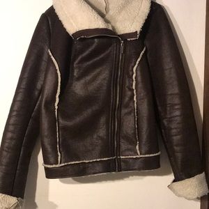 Faux leather jacket